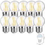thumbnail of 10x 4W E27 Mini LED Filament Leuchtmittel Birne Leuchte 430 Lumen klar Glas Warmweiß