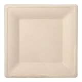 thumbnail of PAPSTAR 50 Teller, Zuckerrohr "pure" eckig 26 cm x 26 cm natur (89871, 50 Stück)