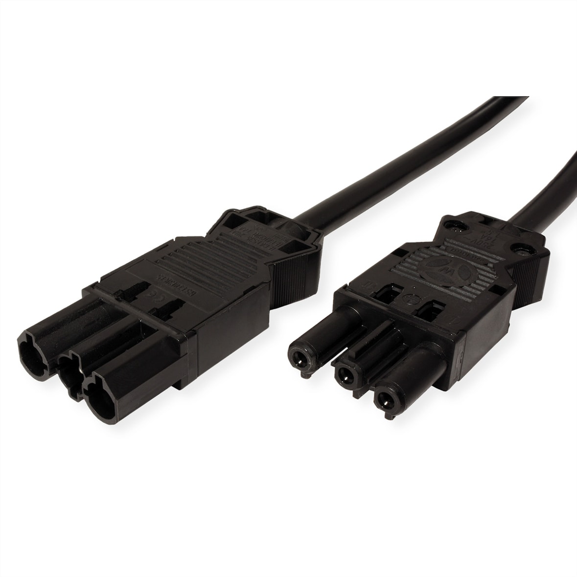 Cable de prolongación BACHMANN GST18-3 macho/hembra, negro, 3 m.