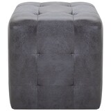 thumbnail of vidaXL Nachttische 2 Stk. Grau 30x30x30 cm Wildleder-Optik