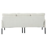 thumbnail of Merax 3-Sitzer Cordsofa mit Seitentaschen & Metallfüßen, hoher Rückenlehne, Beige