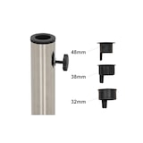 thumbnail of METRO PROFESSIONAL Soporte para sombrilla con ruedas, HDPE/hormigón, Ø 58 x 43 cm, 30 kg, negro