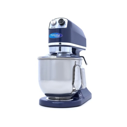 Mixer planétaire - 7 L - jusqu'à 2 kg de pâte - bleu acier | Maxima - 09360790 - 230 V