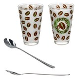 thumbnail of 12tlg Latte Macchiato Set - 6x CREMONA Gläser grün + 6x TWIST Latte Macchiato Löffel - 0806182 & 747-480