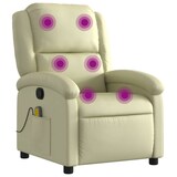 thumbnail of vidaXL Massagesessel Relaxsessel Echtleder Creme
