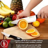 thumbnail of Magefesa Mestre - Set Cuchillos, Chef 20cm + Pelador 9cm, Sabores Inigualables, Acero Inoxidable, Limpieza Fácil, Mango Ergonómico, Corte Preciso