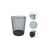 thumbnail of SIGMA Papierkorb, schwarz, Metall, rund, 18 L