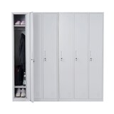 thumbnail of Schließfach Boston T829, Spind Wertfachschrank Schließfachschrank, Metall 6 Fächer ~ grau