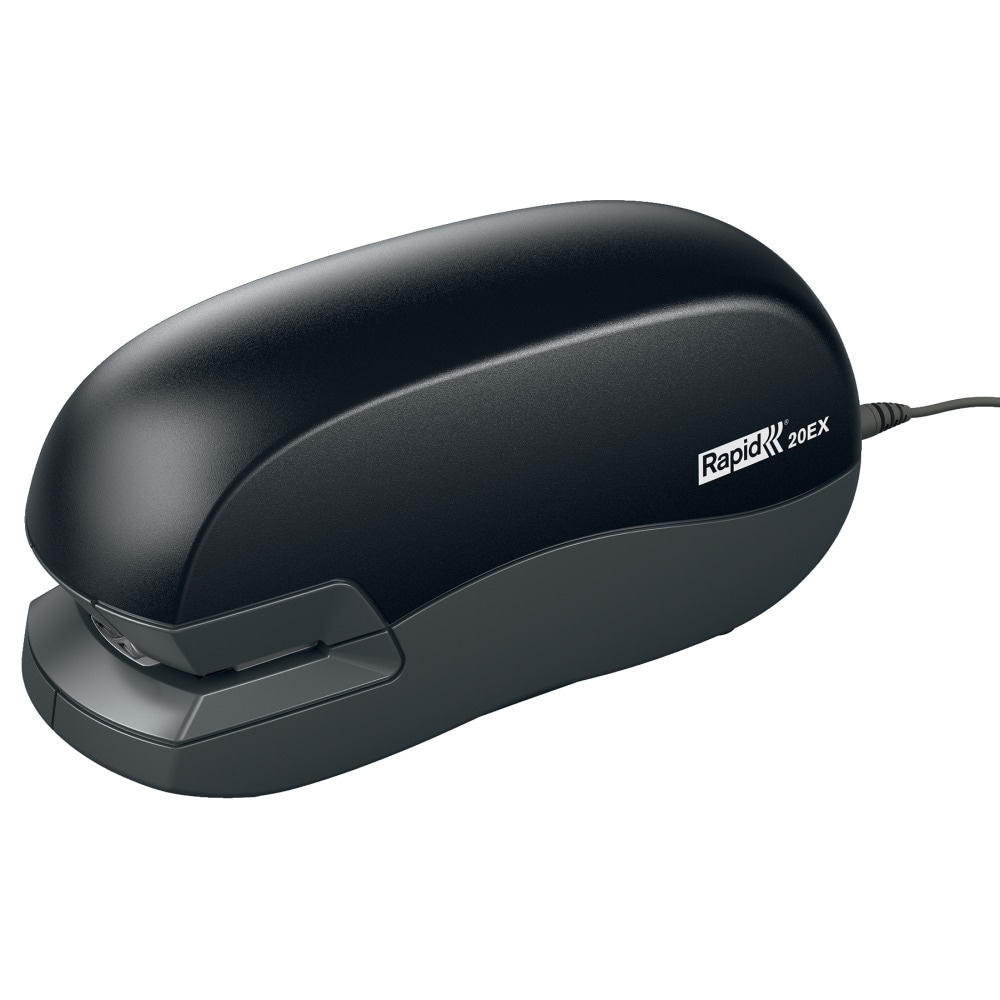 Rapid Elektroheftgerät 20EX 5000297, 20 Blatt, für Strong Rapid Heftklammern 24/6 und 26/6, schwarz