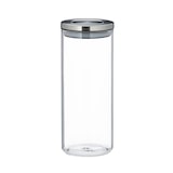 thumbnail of Relaxdays Vorratsglas 3er Set, luftdicht, Edelstahl Deckel, für Pasta, Müsli & Reis, 1,5 l Küchenbehälter, transparent