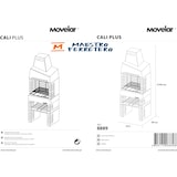 thumbnail of MF - Barbecue Prefabbricato in Muratura per Legna e Carbone Modello Cali Plus (Grigio, Arancione - 76,5 x 58 x 215 cm) REF: 8889/1 - Uso Esterno