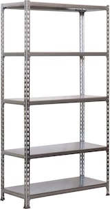thumbnail of SimonRack Metalen stelling, 2000x1200x400 mm, 5 niveaus, metalen legbord, 200 kg buigpunt, Galvaniseerd - Simonclick