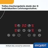 thumbnail of Exquisit Kochfeld EKI 601-2.3 | Induktion | Touch Control | 4 Kochstellen | Rahmenlos | 7000 W