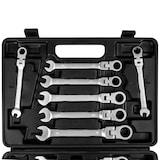 thumbnail of tectake Coffret à Outils, 12 Clés à Cliquet Acier Chrome Vanadium - noir - 402069