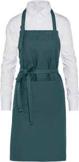 thumbnail of LISBON - Organic Heavyweight Bib Apron with Pocket: One Size / Caramel