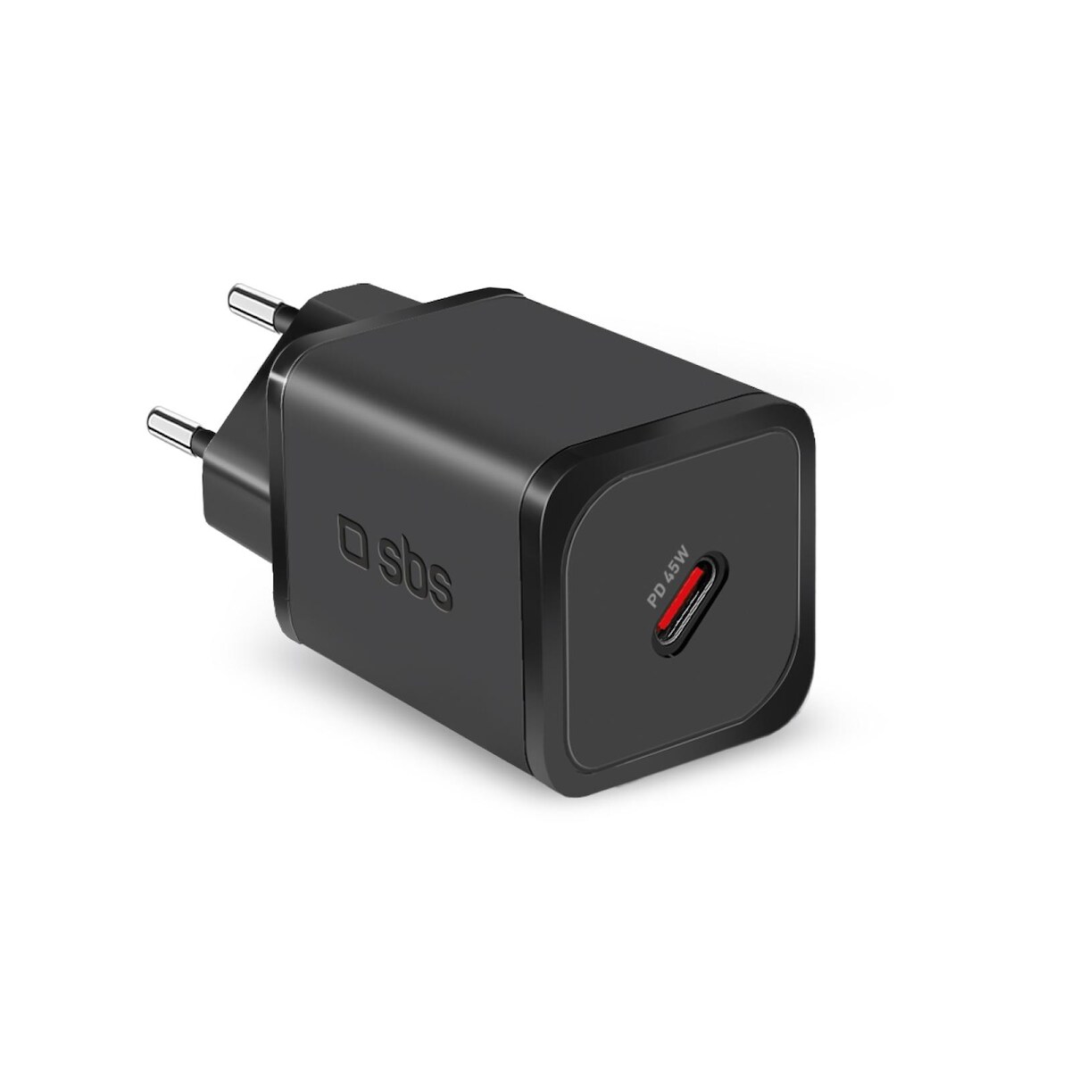 SBS USB-C Ladegerät 45W GaN Schwarz EU - 45W Power Delivery