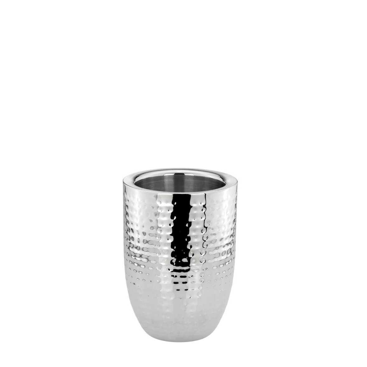 Wein-/Sekt Flaschenkühler Hammerschlag-Optik (H) 19,5 x (Ø) 13,5 cm