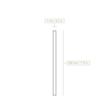thumbnail of BIOZOYG 1500 Stück Trinkhalme 20cm,  Ø5mm, weiß, umweltfreundliche Getränkehalme, biologisch abbaubar, ökofreundliche, nachhaltige Papierstrohhalme