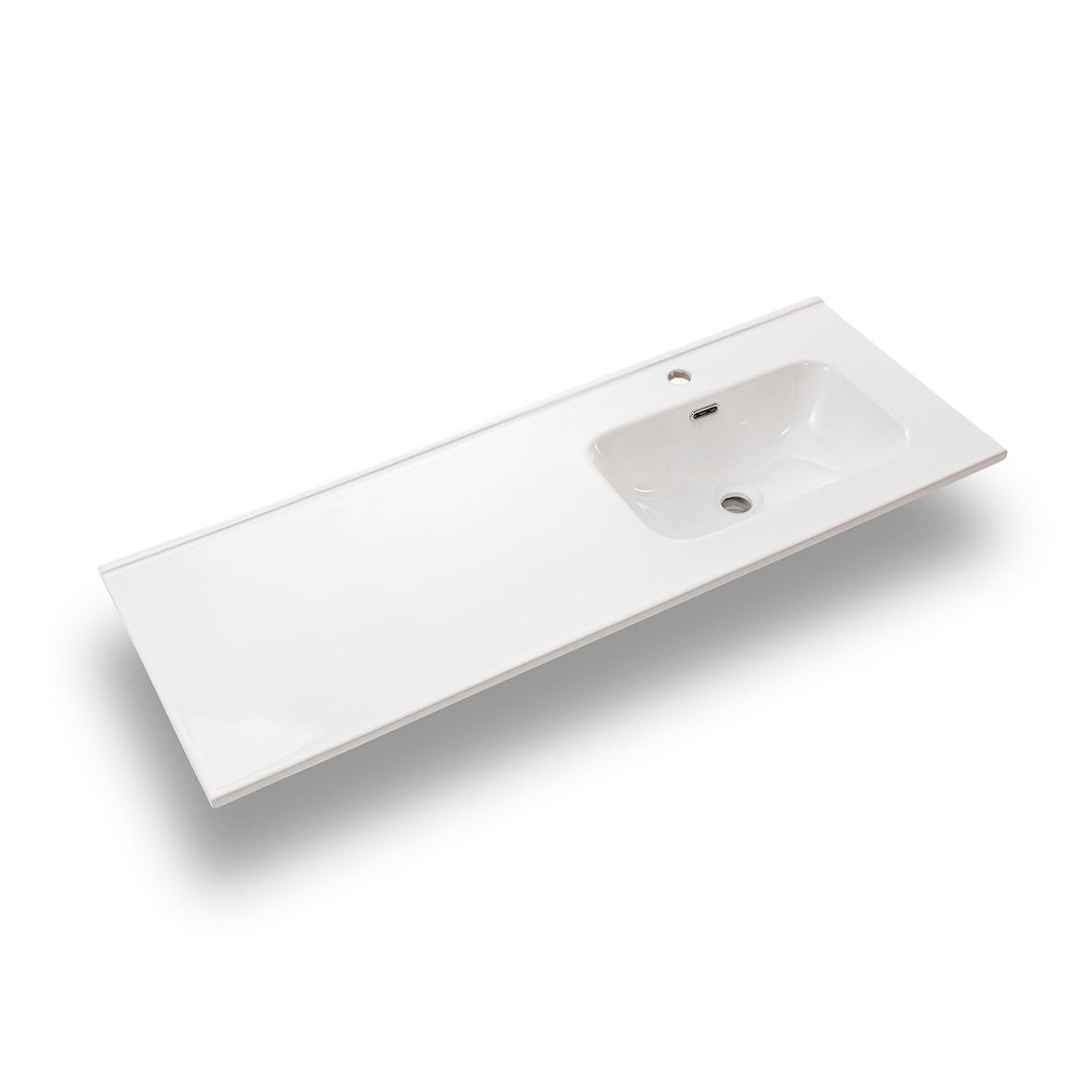 AQA Design Lavabo da incasso in ceramica vasca destra GOYA cm. L.121 P.46,5 H.2 MPTOP460x1200-DX