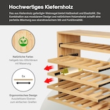 thumbnail of PROREGAL Modulares Weinregal VINCELLAR MOD | HxBxT 60x60x30cm | Auszug Modul für 30 Flaschen | mit ausziehbaren Ebenen | Massives Kiefernholz | Natur