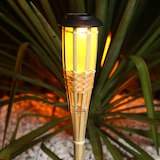 thumbnail of LED Solar Gartenfackel Bambus Fackel simulierter Flammeneffekt 60cm