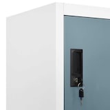 thumbnail of vidaXL Lockerkast 90x40x180 cm staal lichtgrijs en donkergrijs