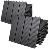 thumbnail of Casaria WPC Fliesen 22x Klassik Anthrazit