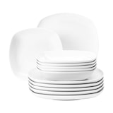 thumbnail of Seltmann Weiden Lido Weiß Tafelservice 12-teilig eckig