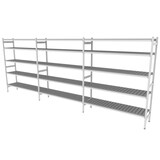 thumbnail of Top series scaffalatura lineare in alluminio e plastica con 5 ripiani 5090x450xH2000