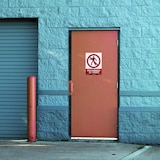 thumbnail of Señal de prohibido el paso normaluz 30x40 cm