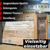 thumbnail of PRIOstahl Kistengriff Griff 1 Stück Verzinkt 120 x 80mm + Befestigungsschrauben aus Stahl für Truhen