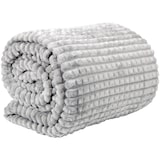 thumbnail of Kuscheldecke Jacquard Flanell - 130x170 cm - Hellgrau