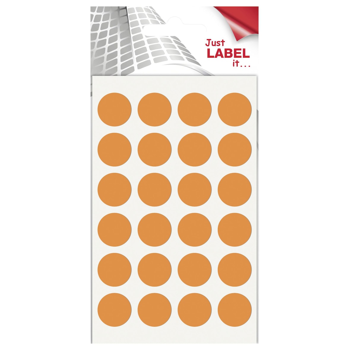 Wäsch Farbige Markierungspunkte, orange, groß