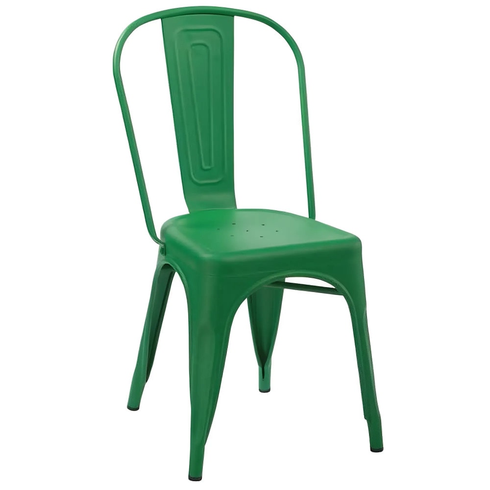 Sillas color verde para hostelería de hierro "Antik"  para terraza, interior y exterior de bar, restaurante y cafetería. Mobiliario hostelería.