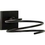 thumbnail of Support sèche cheveux en zinc noir mat Fackelmann New York