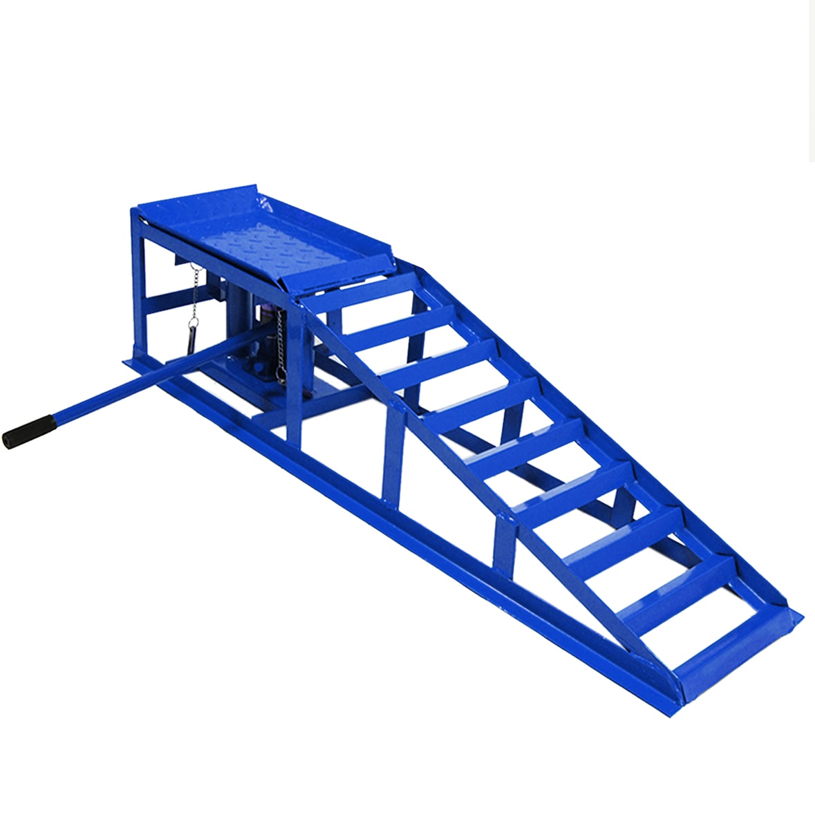 Auffahrrampe hydraulisch höhenverstellbar PKW 1x blau Tragkraft 2t pro Stück