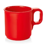 thumbnail of 24x Becher 250 ml Melamin rot Kaffetasse bruchfest