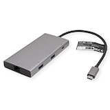 thumbnail of VALUE USB Typ C Dockingstation, HDMI+DP 4K60, 3x USB 3.2Gen1 (1x C + 2x A), 1x PD, 1x RJ45