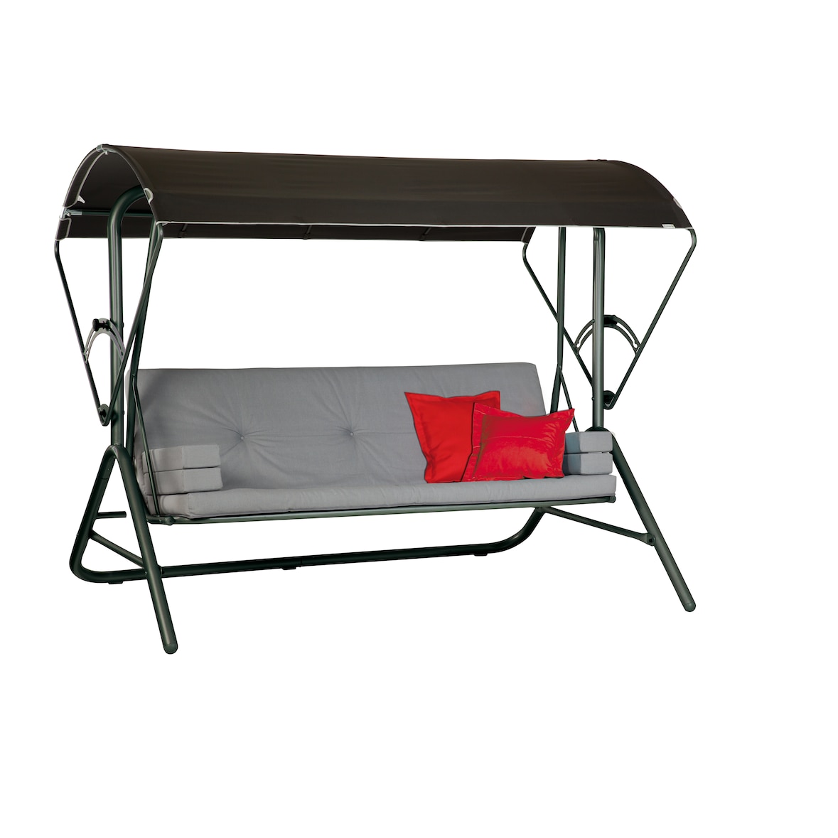 acamp Liegeschaukel Star 56352 mit Dach anthrazit/a