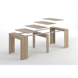 thumbnail of Dmora Consolle Compton, Tavolo da pranzo allungabile, Tavolo con allunghe multiuso estensibile fino a 10 posti, 51/237x90h78 cm, Rovere