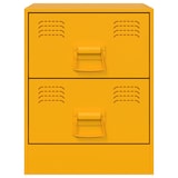 thumbnail of Tables de chevet 2 pcs jaune 34,5x39x44 cm acier – Modèle Aile