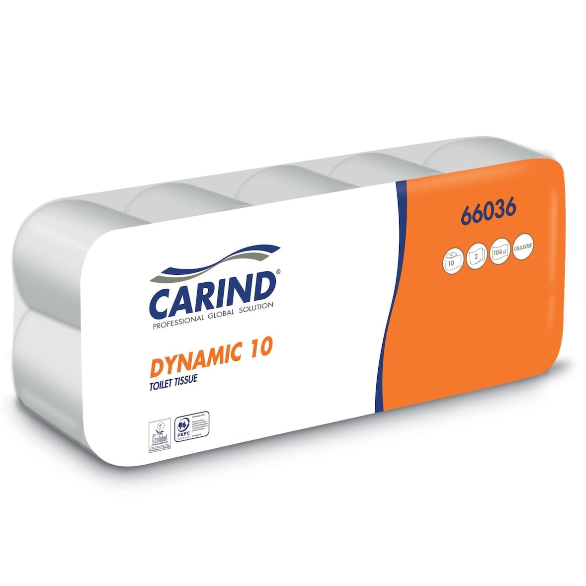 Carta Igienica Dynamic, Set da 10x12 Rotoli Carind