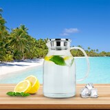 thumbnail of Intirilife Karaffe mit Filter in KLAR - 1,8l Krug aus Glas mit Henkel und herausnehmbarem Filter-Deckel für Tee, Kaffee, Wasser uvm.