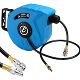 thumbnail of Avvolgitubo Aria Compressa Tubo Professionale Attacco 1/4\ Fissaggio Parete Muro Sistema Blocco Automatico Riavvolgitore Pressione 24 Bar 10 + 1 Mt"