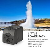 thumbnail of Imperia Gartenbrunnen In/Outdoor 10W Pumpe 10m Kabel verzinkt Steingrau