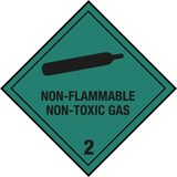 thumbnail of Gefahrzettel Kl. 2.2 Non-Flammable-Non-Toxic-Gas, 100x100mm