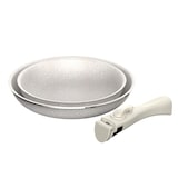 thumbnail of San Ignacio - Juego de Sartenes Ø24/28cm con Cacerolas Ø16/18/20cm aluminio prensado antiadherente ILAG, mango extraíble, inducción, sin PFOA