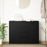 thumbnail of vidaXL Sideboard mit Schubladen Schwarz Eichen-Optik 100,5x35x76 cm