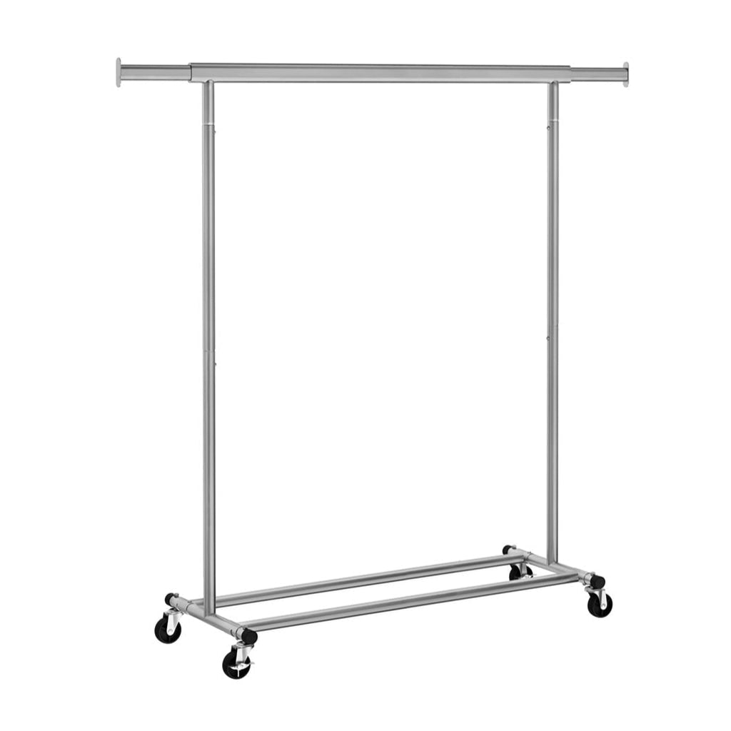 Helloshop26 - Portant à vêtements avec roulettes capacité 90 kg gris 12_0003723
