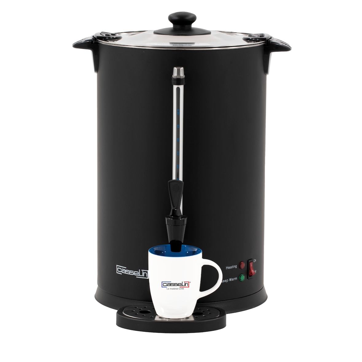 Percolatore caffe 100 tazze nero CPC100N Casselin